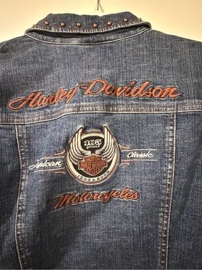 Women’s Harley Davidson Denim Jacket 105th Anniversary